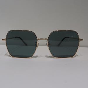 China Green Retro Square Polarized Acetate Sunglasses PC Anti Glare Coating wholesale