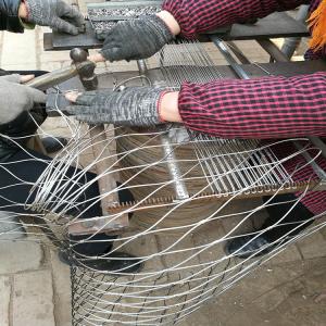 China 316 X-Tend Cable Ferrule Mesh Wire Rope Net Stainless Steel Webnet With Sleeve wholesale