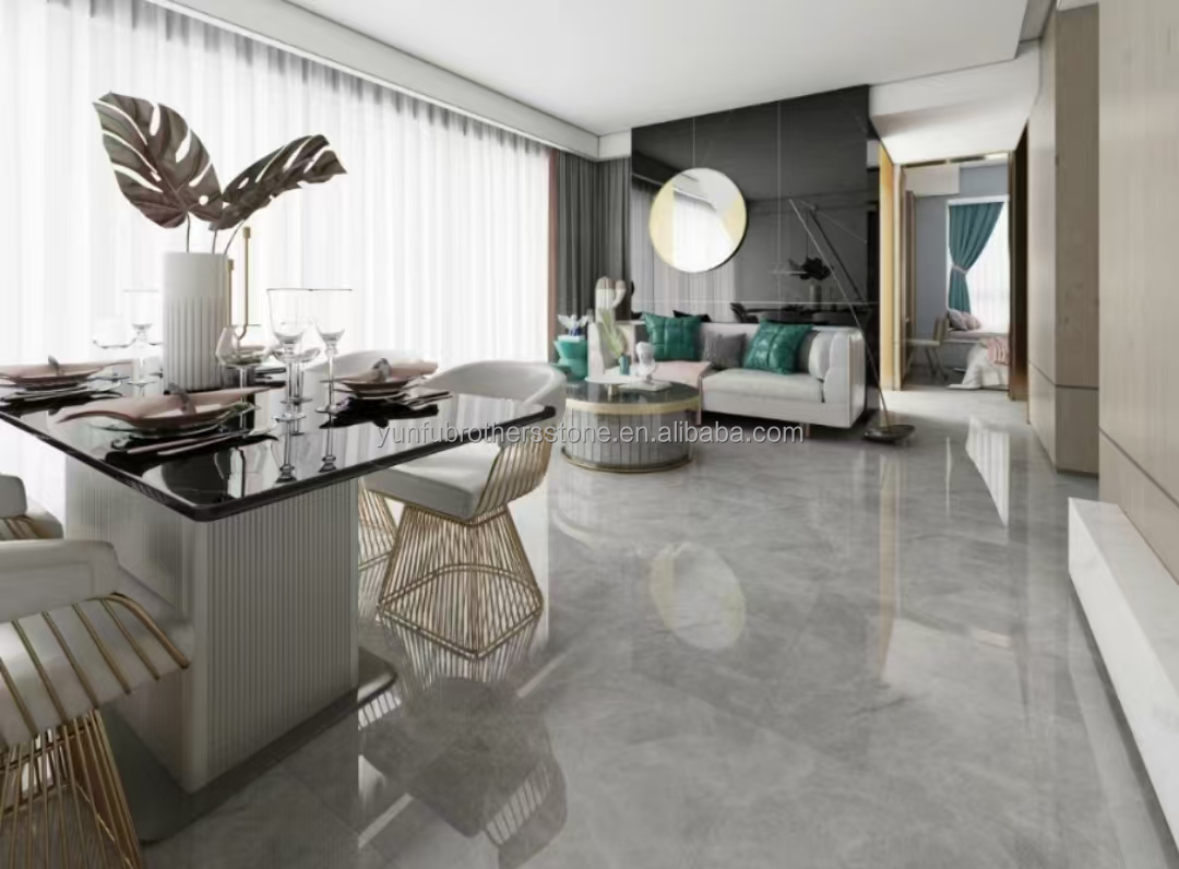 ODM OEM Polished Moonlight Gray Marble Stone Flooring Stairs for Hotel within Yunfu