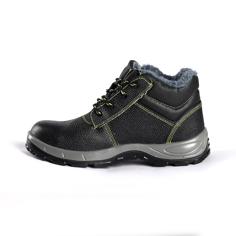 Shengjie Factory Low Price Black Leather Steel Toe Steel Plate Men'S Heavy Duty Industrial Mining Safety Work Shoes