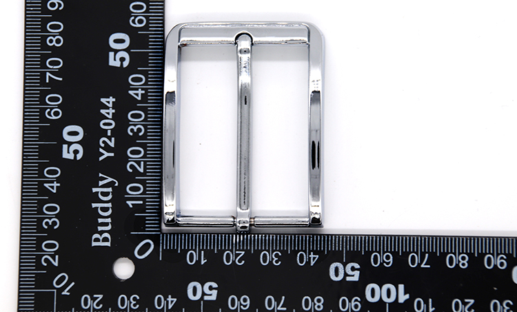 Custom Logo Silver Plated Pin Belt Buckles 35MM With Simple Appearance