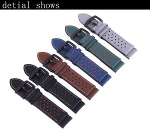 Watchband Samsung gear S3 Ticwatch Huawei Watch moto360 Genuine Leather Watch Straps Swearproof 18mm 20mm 22mm 24mm