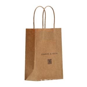 China BSCI Sedex Recyclable Yellow Kraft Paper Bags With Handles wholesale