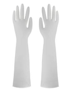 China Anti Allergy Disposable Nitrile Glove 16 Inches Industrial Extended Cuff Exam wholesale