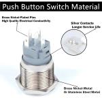 19mm Metal annular Push Button Switch 3v 12V 24V 110V 220V LED Lamp Illumination