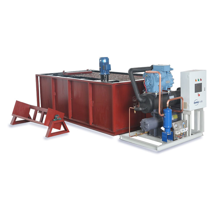 25T/24H Brine Refrigeration Block Ice Machine Industrial Salt Water