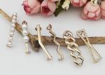 42*10MM Decorative Shoe Zinc Alloy Buckles , Fashion Shoe Buckles For Lady