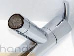 Contemporary Deck Mounted Single Cold Water Taps / Single Lever Basin Faucets