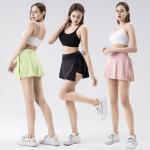 Anti-Exposure Girls Golf Clothes Badminton Skirts Mini Tennis Skirt with Pockets