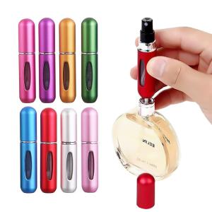 China Perfume Atomizer Spray Aluminum Cosmetic Bottles 80*16.5mm Reusable 5ml 8ml wholesale