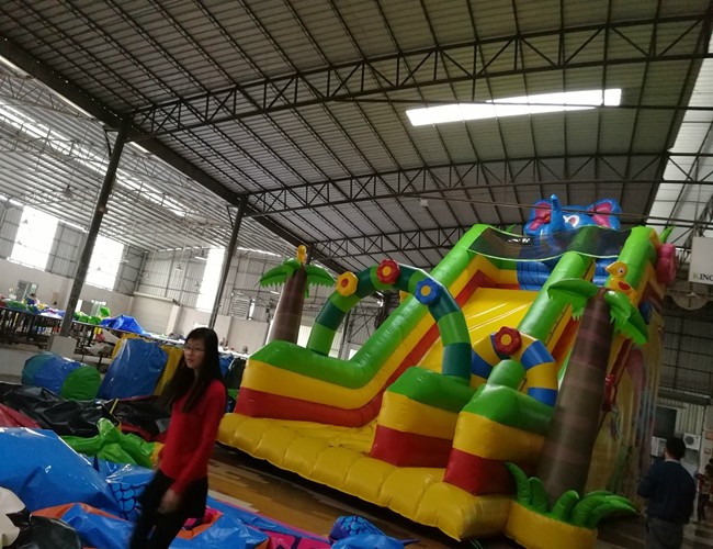 China Supplier hot selling good quality inflatable slip n slide/ infatable dry slip n slide for kids and adults