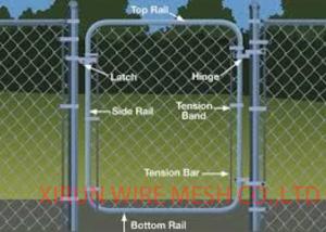 China Steel Chain Link Fence Fittings Accessories For Install Security Fence wholesale