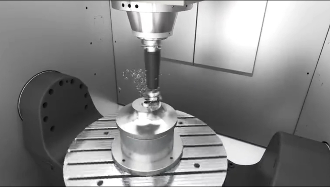 SMTCL Vertical 5 Axis Machining Center VMU80P Artificial Mineral Cast Stone Bed Column 5 Axis Machining Center