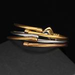 Goldplated Stainless Steel Bangle Charm Bracelets Endless Insert ODM