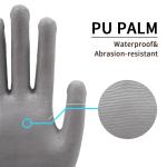 Wear Resistant PU Safety Gloves Anti Slip 18 Gauge ANSI Cut Level 4 Gloves