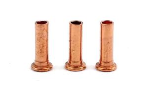 China Small Semi Tubular Red Copper Rivets For Brake Linings Corrosion Resistance wholesale