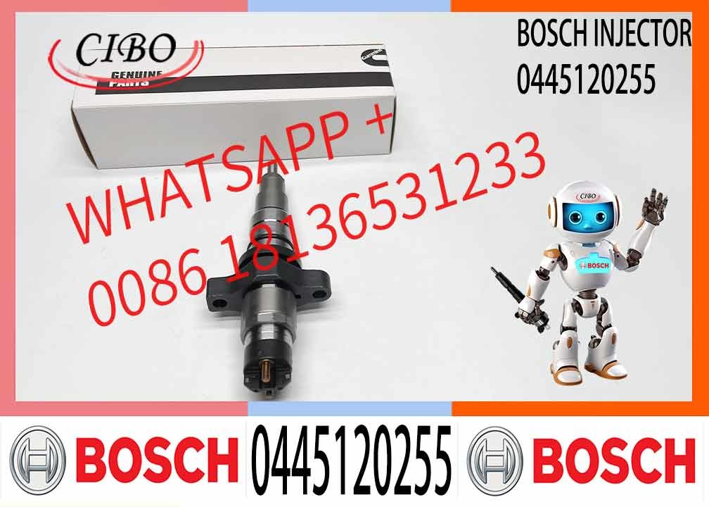 China New Diesel Fuel Injector 0445120255 Common Rail Injector 0445120255 For Cummins Engine
