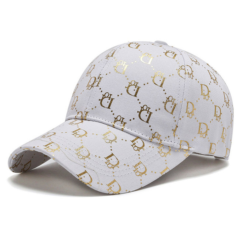 Custom 6 Panels Pattern Sports Baseball Cap Curved Brim 100% Cotton Constructed