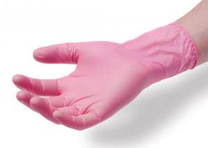 China Pink Transparent PVC Disposable Hand Gloves Latex Free Disposable Vinyl Gloves wholesale