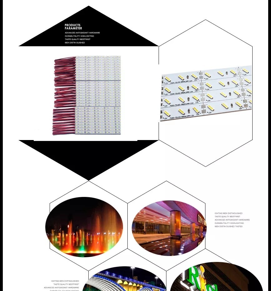 12V Low Voltage Aluminium SMD LED Strip Bar Lighting 5730 4014 1m