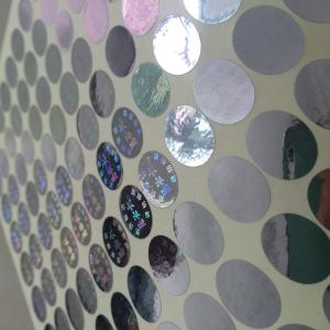 China 3D Custom Reflective Sticker Label Hologram Sticker, silver color laser anti fake label stickers wholesale