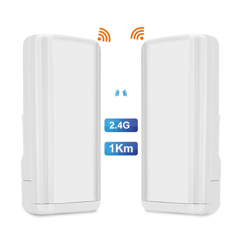 300Mbps Wifi Bridge Point To Point 2.4g PoE 1km Long Range