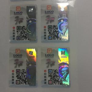 China Customized Anti Counterfeit Security Label Stickers / Anti Counterfeiting Label wholesale