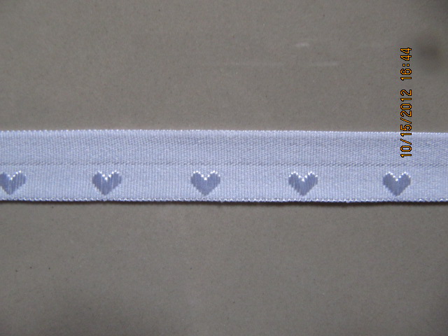 Lowest Price Heart Design Foldover Elastic Band,Nylon Folder Elastic Manufactuer,Factory In China