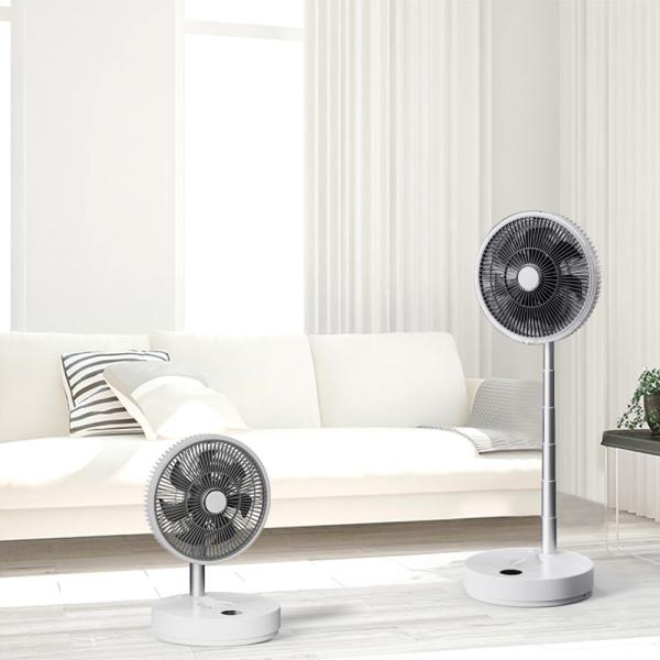 Battery 10000mAh Floor Standing Fans Portable 4 Speed Height Adjustable Table