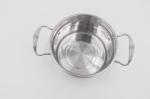 4pcs Cookware set stainless steel high pot silver cooking pot
