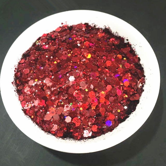 Christmas Occasion Iridescence Glitter Bulk Fine Glitter Powder for Loose Polyester Craft Glitter in a Variety of Colors