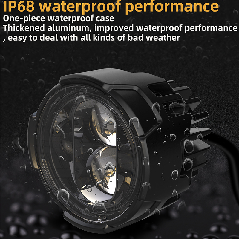 Spot and Fog Lighting 120W LED Motorcycle Headlight with 6500K Color Temperature