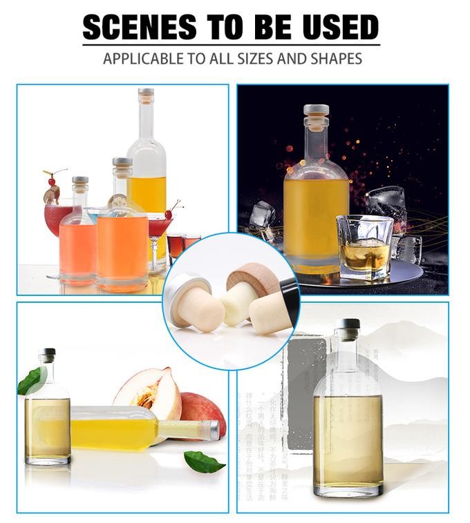 Tequila Super Flint Spirit Glass Liquor Bottles Bartop Cork 750ml