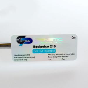 China Recycled 10ml Vial Labels 25*60mm Holographic Security Stickers wholesale