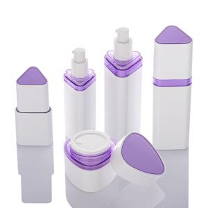China Hot Stamping Cosmetic Packaging Sets Triangular Violet Serum wholesale