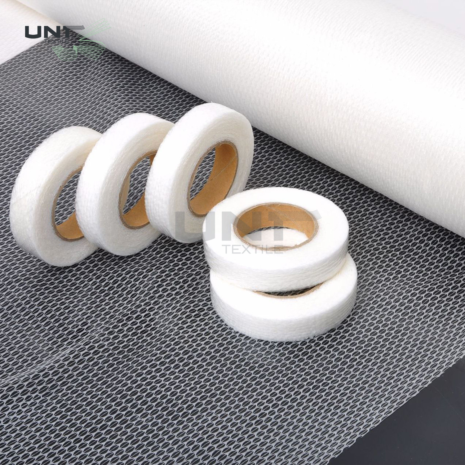 Clothing Hot Melt Fusible Web 100% Polyester Adhesive Interlining