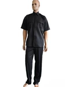 China Black Ceremonial Military Uniform Set (Short Sleeve and Straight-Leg Trousers) wholesale