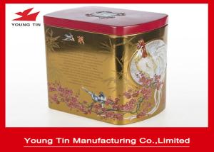 China Metal Oval Tea storage Container Tin Box wholesale