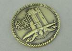 Zinc Alloy Die Casting Personalized Coins For Jewel Of The Pacific , Antique