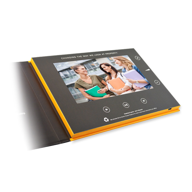 7 inch LCD video brochure display,LCD video brochure display video player for retails store