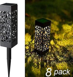 China Waterproof 11 Inch 8LEDs 200V LED Solar Garden Lanterns wholesale