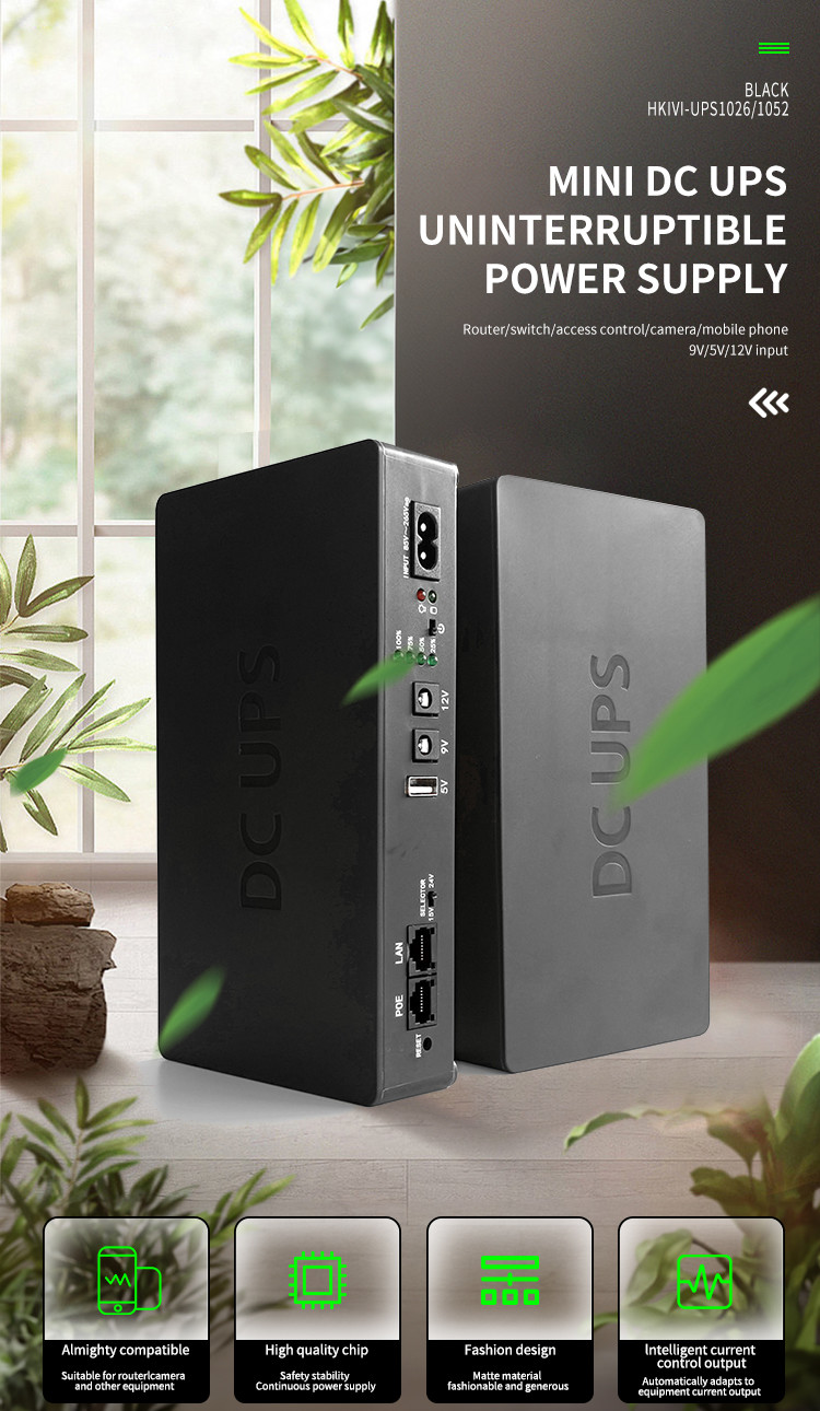 uninterruptible power supply DC Mini Ups 12V with poe Port Mini ups for wifi Router