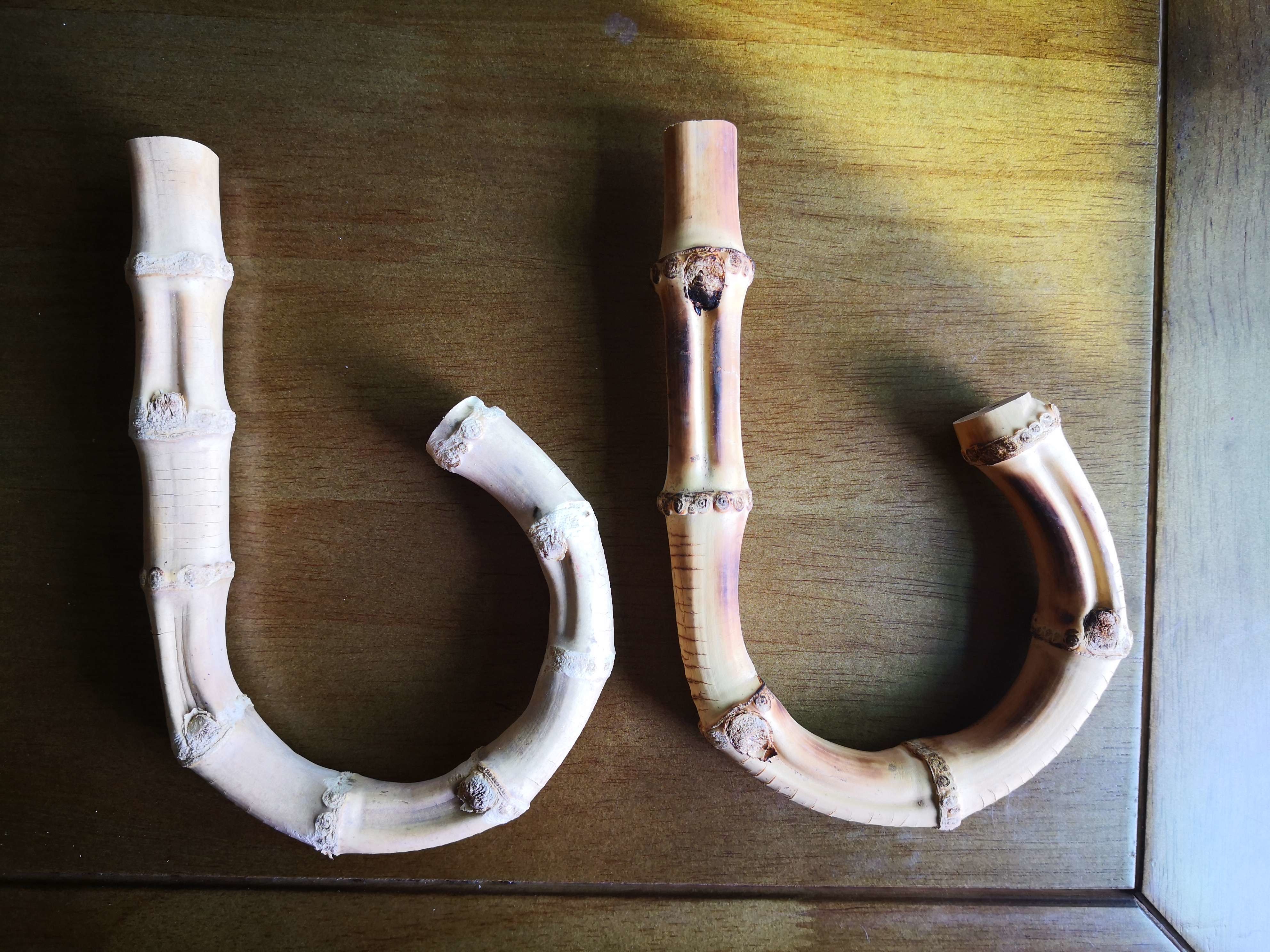 1pair 19cm(7.5 in) Bamboo purse handle Bamboo handle Purse handles bamboo bag handles purse hardware
