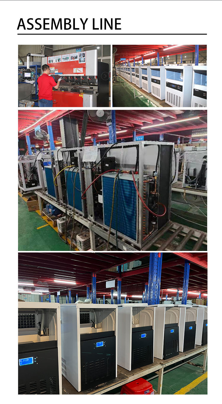 Ice Cube Maker 200KG/24H Machine Full-Automatic Ice Bin Maker