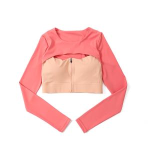 China Oem Factory Manufacturer Custom Logo Cinnamon Pink Ladies Sports Bras Adults Yoga Track Suit wholesale