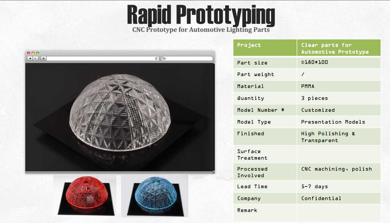 High Tolerance Rapid Prototyping Service Cnc Machining Prototype Service