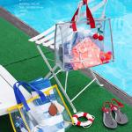 Digital Printing Stadium Ladies PVC Beach Tote Bag