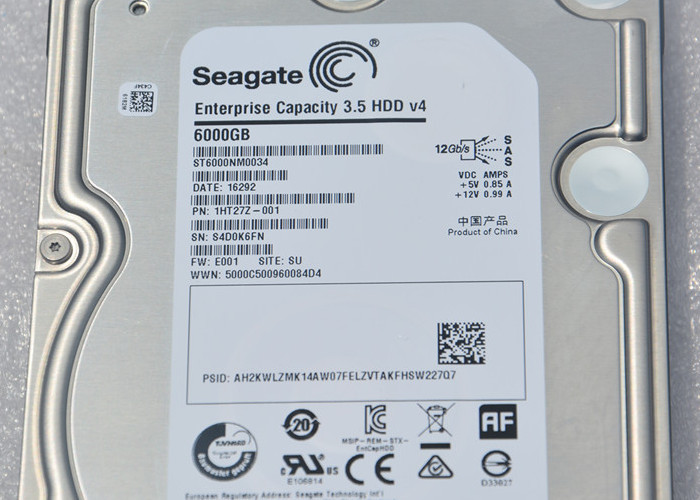 6T ST6000NM0034 SAS Seagate Hard Disk 3.5" Size 7.2K 6G Superior Data Integrity