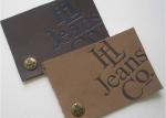 Logo Printable Embossed Leather Patches With Leather Clothing Labels