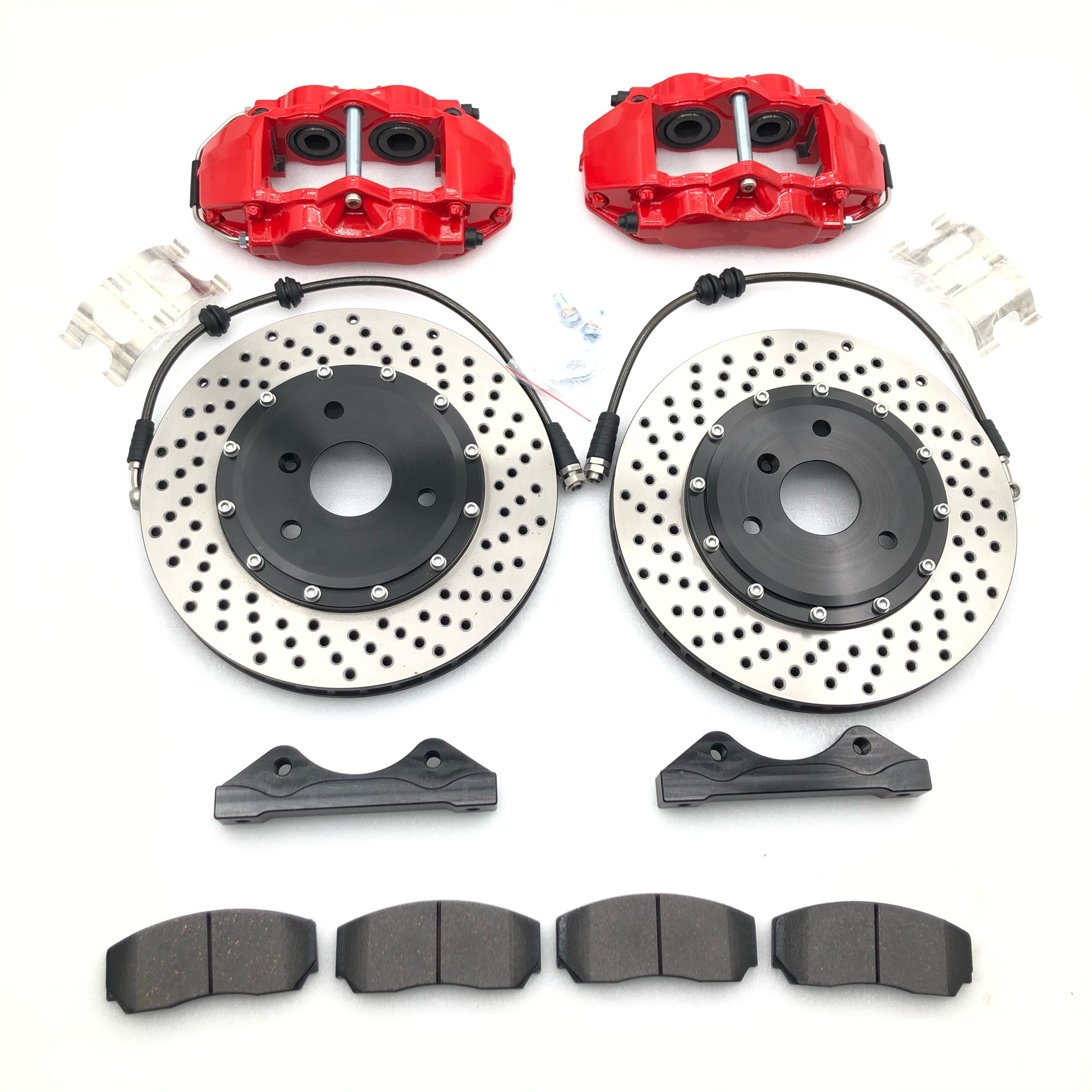 AP9200 Car 4 Pot Brake Kit Disc 330*28mm 20in Front Wheel